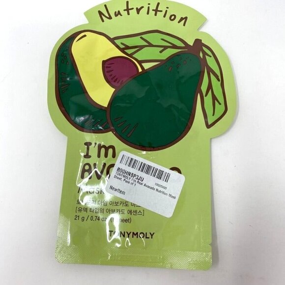 Tonymoly Set of 3 Face Masks Calendula Soothing Avocado Nutrition Pearl Luminous - Picture 3 of 8